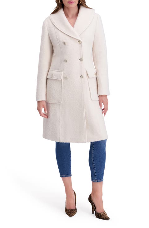 Double Breasted Bouclé Walker Coat