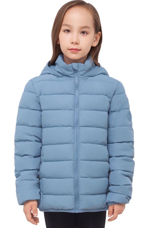 Kids' Fiona Lightweight Hooded Puffer Jacket