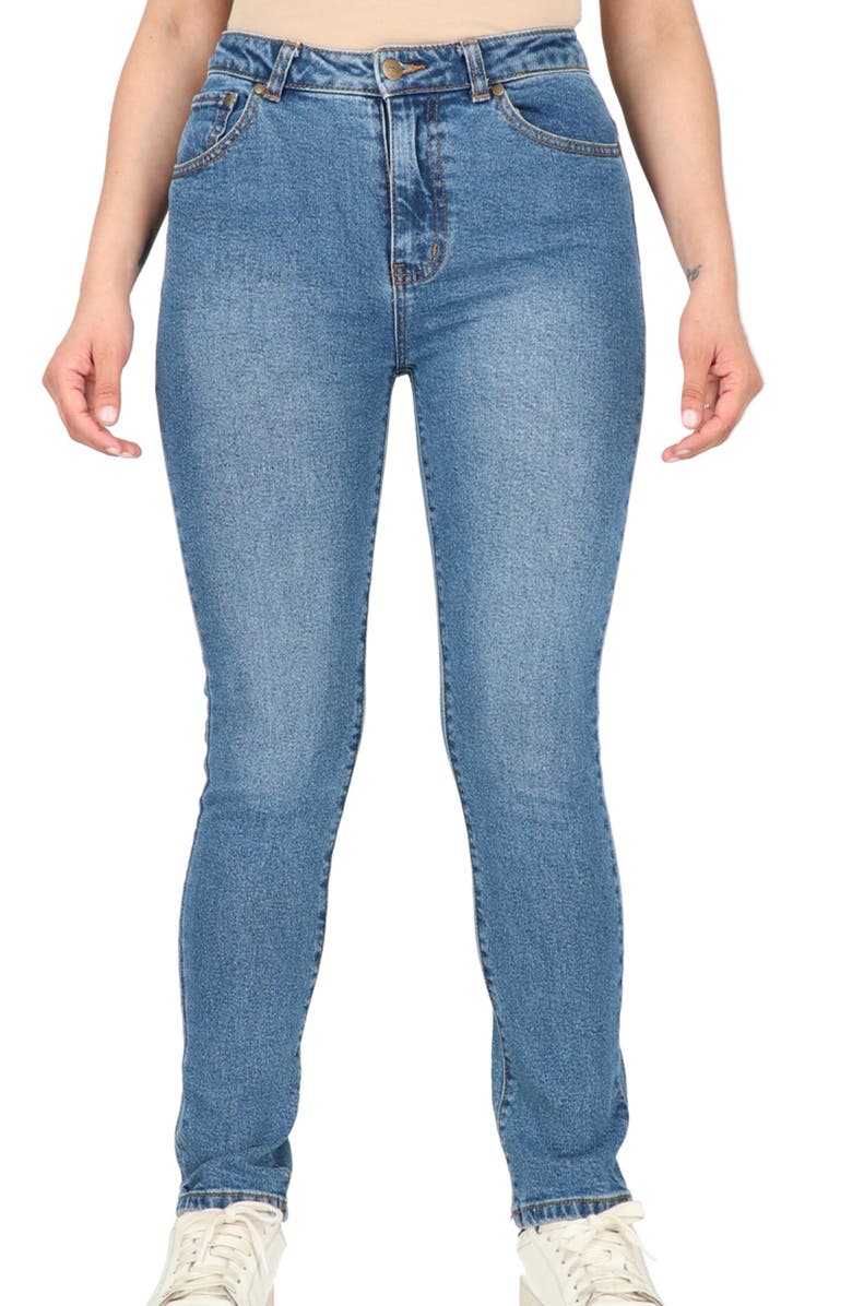 Cavalli Class High Waist Straight Leg Jeans, Main, color,