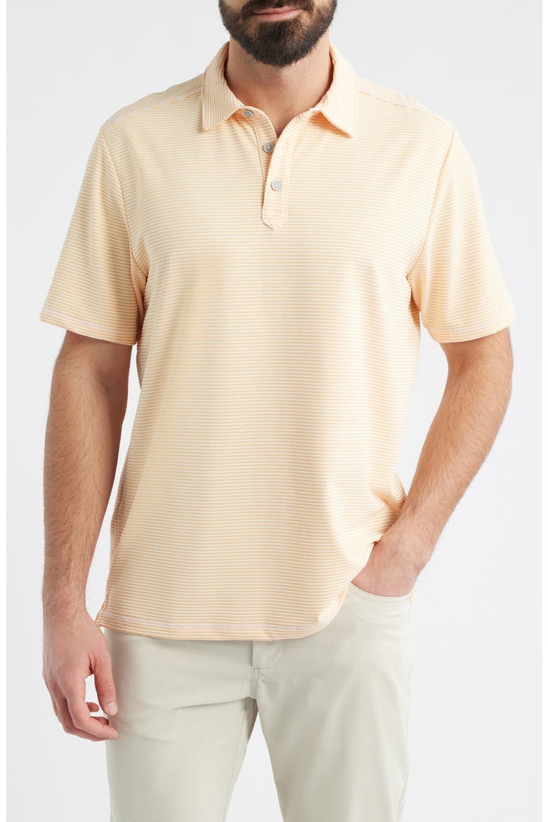 Catch The Wave Stripe IslandZone® Polo, Main, color, WHITE PEACH