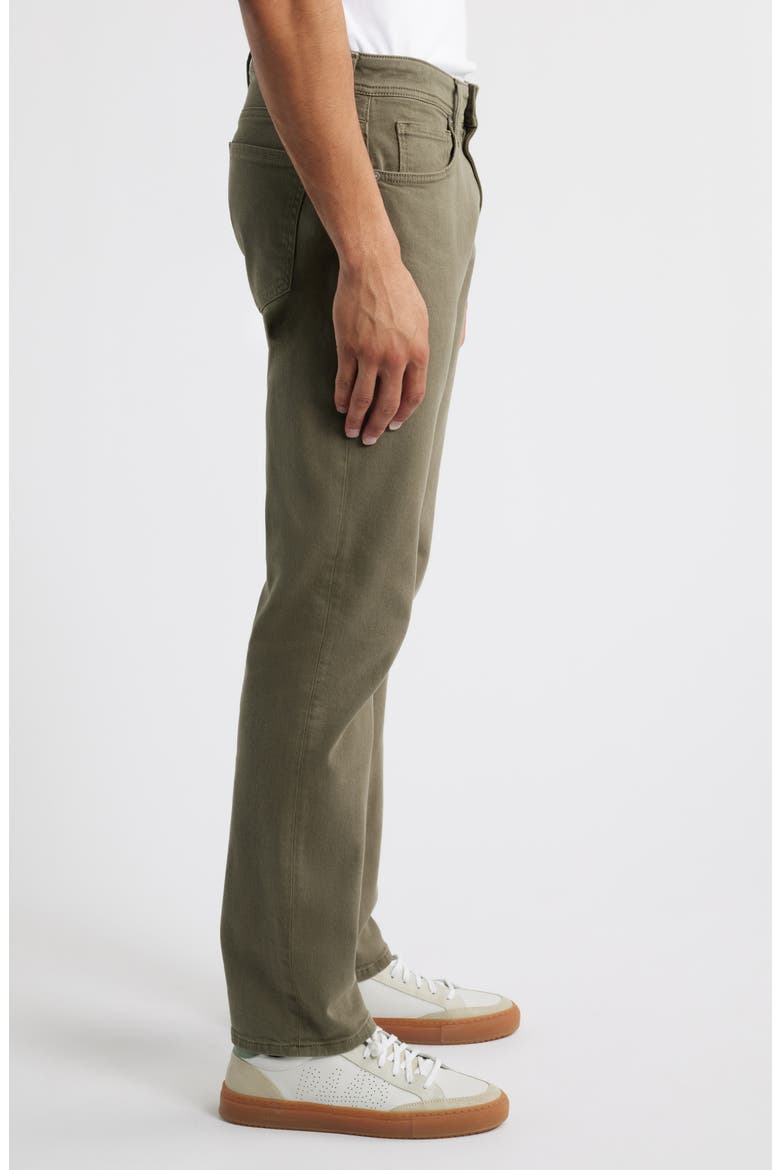 Garment Dye Slim Straight Leg Jeans, Alternate, color, OLIVE TUNDRA