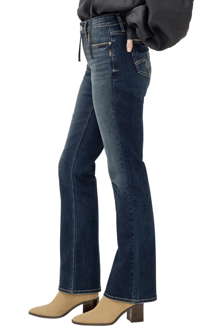 Elyse Curvy Mid Rise Slim Bootcut Jeans, Alternate, color, HARLOW