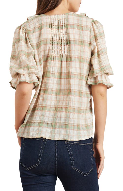 Paneros Clothing Chloe Cotton Ruffle Shirt In Animal Print