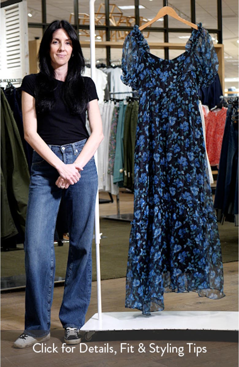 Floral Chiffon Gown, sales video thumbnail