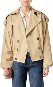 English Factory Double Breasted Trench Coat