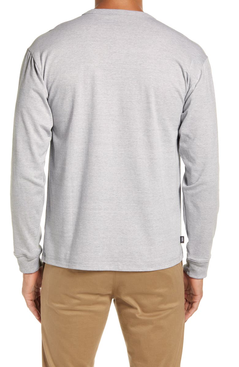 Vans Off The Wall Classic Long Sleeve T-Shirt, Alternate, color, Athletic Heather