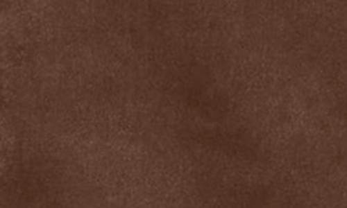 Habitual Suede Shift Dress In Brown