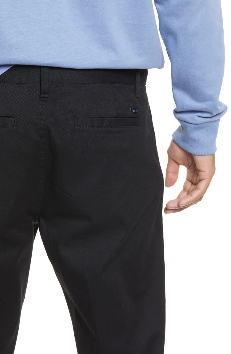 Obey Straggler Flooded Chino Pants, Alternate, color, 