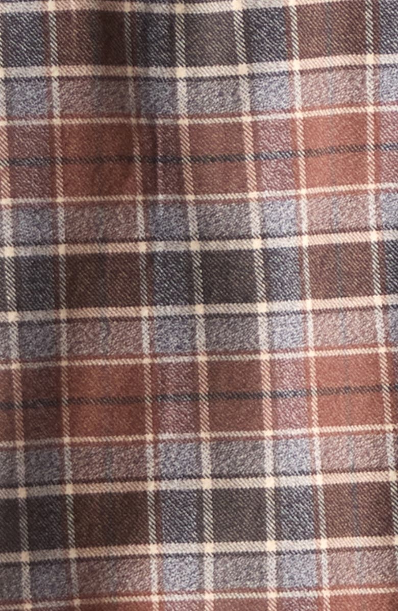 The Normal Brand Louis Heavyweight Flannel Overshirt, Alternate, color, Spiced Brandy