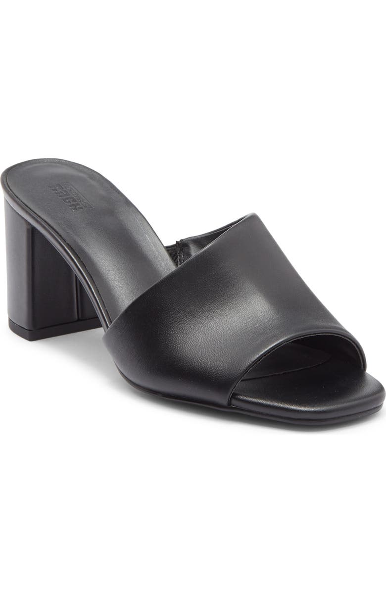 NORDSTROM RACK Luella Block Heel Slide Sandal, Main, color, Black
