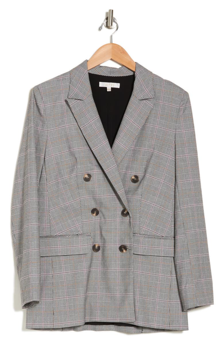 WAYF Plaid Double Breasted Blazer, Alternate, color, 