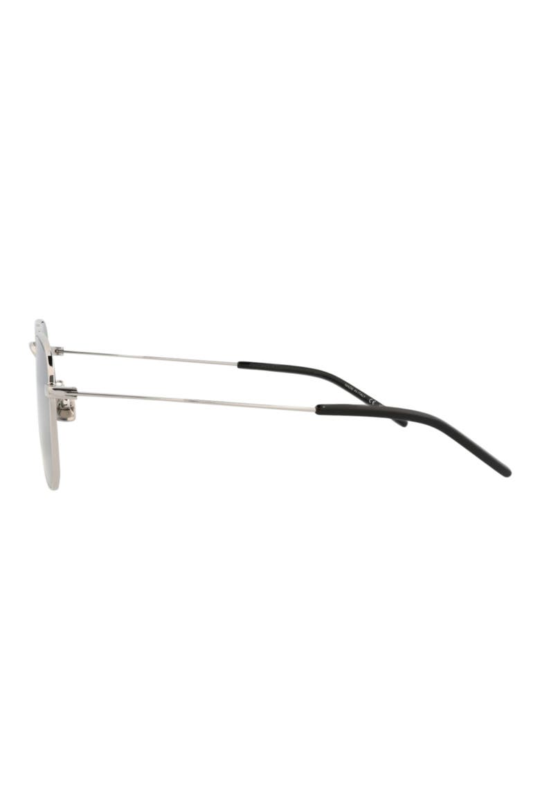 56mm Navigator Sunglasses, Alternate, color, SILVER SILVER GREY