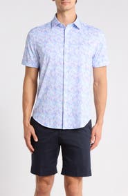 Bugatchi Short Sleeve Woven Shirt
