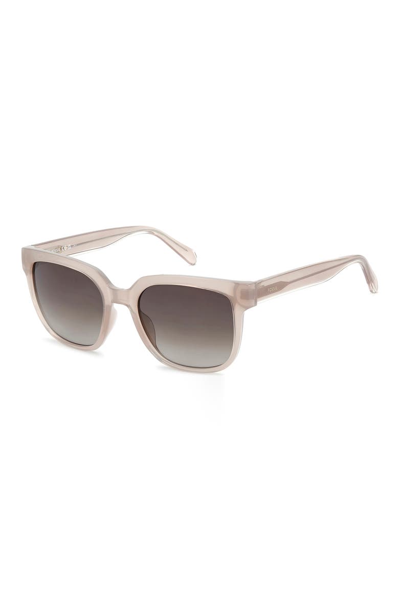 54mm Gradient Square Sunglasses, Alternate, color, LILAC/ BROWN SF