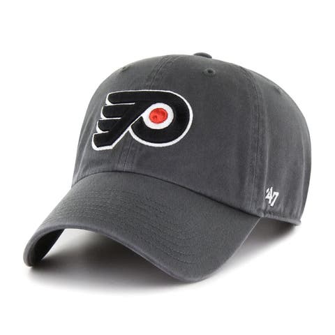 Men's '47 Charcoal Philadelphia Flyers Clean Up Adjustable Hat