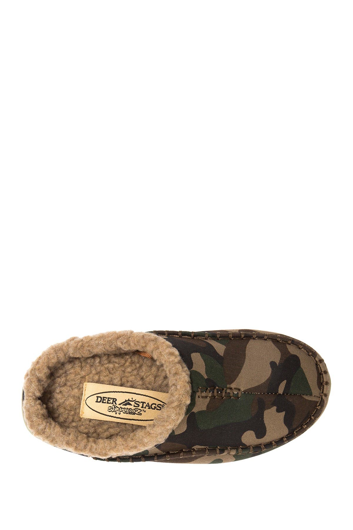 Deer Stags Slipperooz Lil' Nordic Faux Shearling Lined Slipper, Alternate, color, 