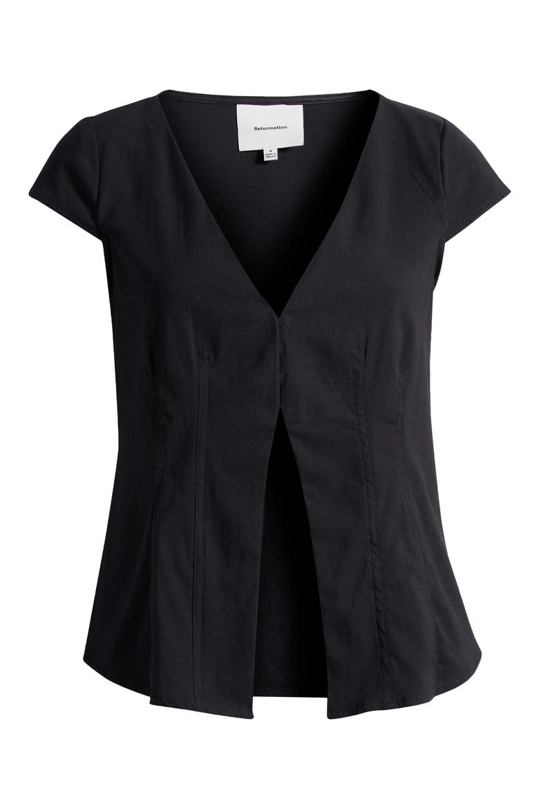 Caily Top, Alternate, color, BLACK