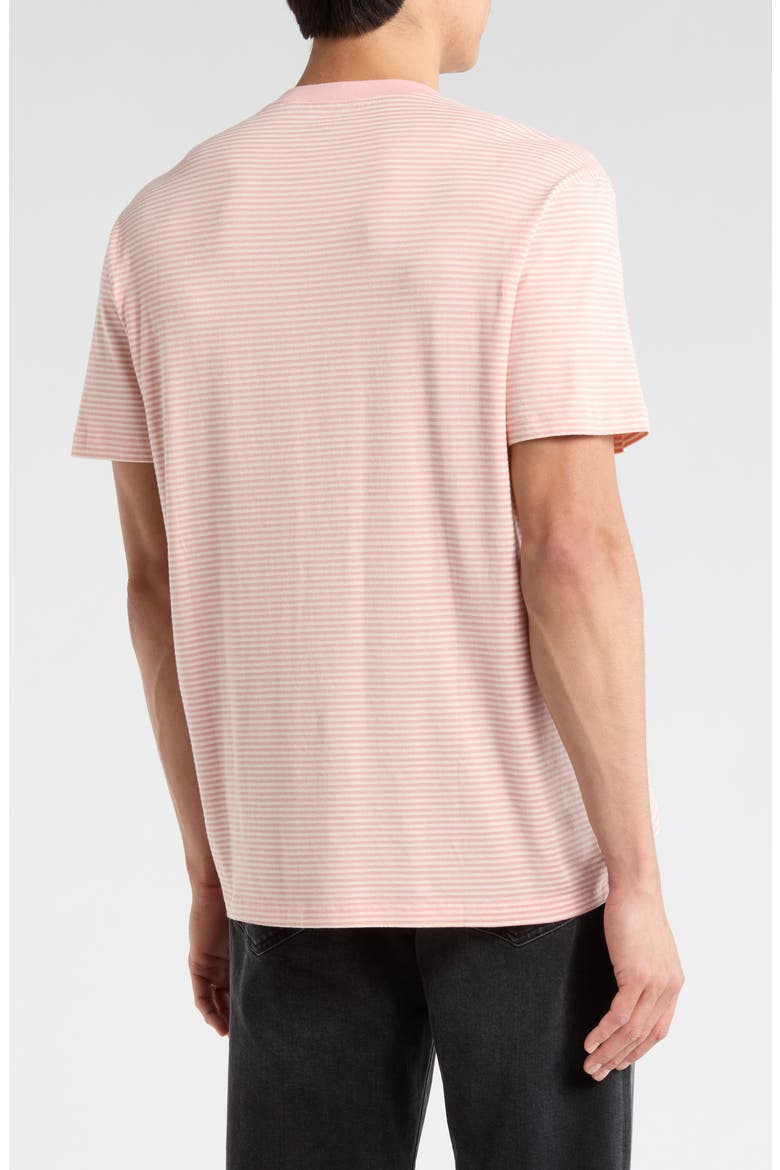Bryce Crewneck Stretch Cotton T-Shirt, Alternate, color, PEARL MAUVE/IVORY DUST