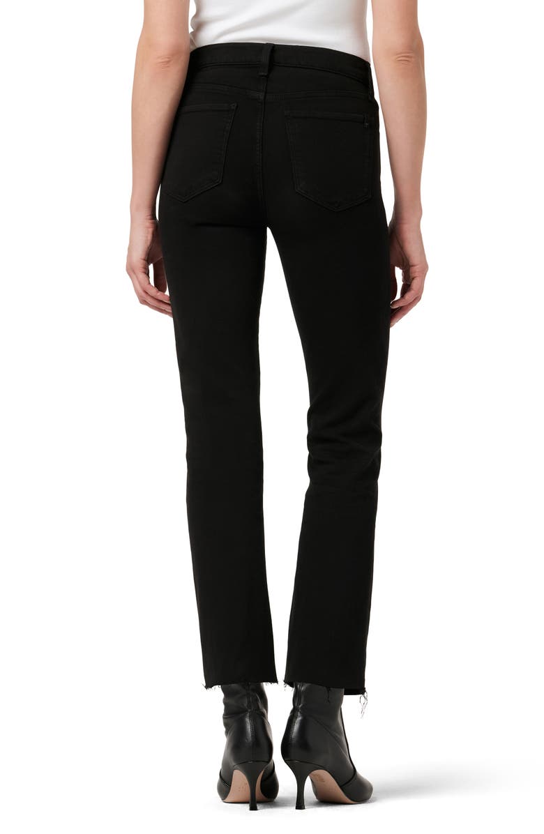 Joe's The Callie Raw Hem Crop Bootcut Jeans, Alternate, color, Black