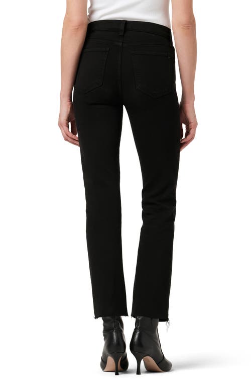 Joe's The Callie Raw Hem Crop Bootcut Jeans In Black