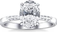 Bliss Diamond Certified 3Ct Oval Diamond Solitaire Engagement Ring 14k Gold Lab Grown