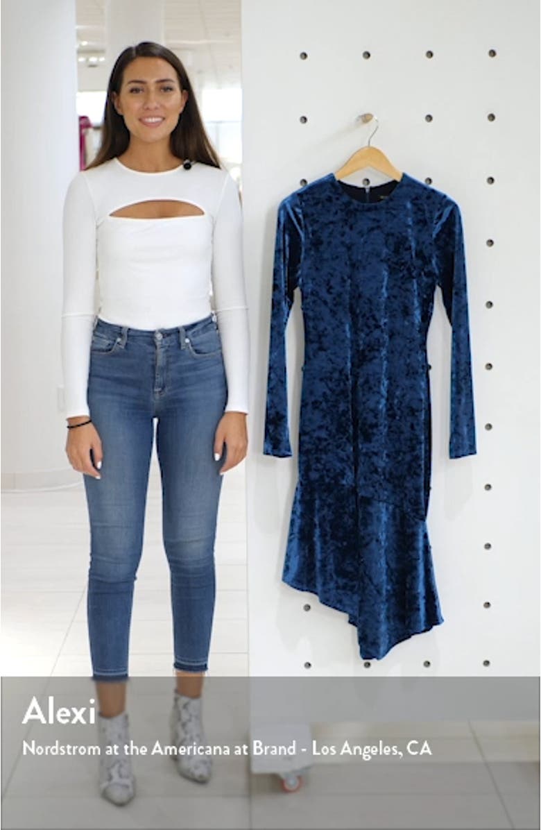 Maddox Velvet Sheath Dress, sales video thumbnail