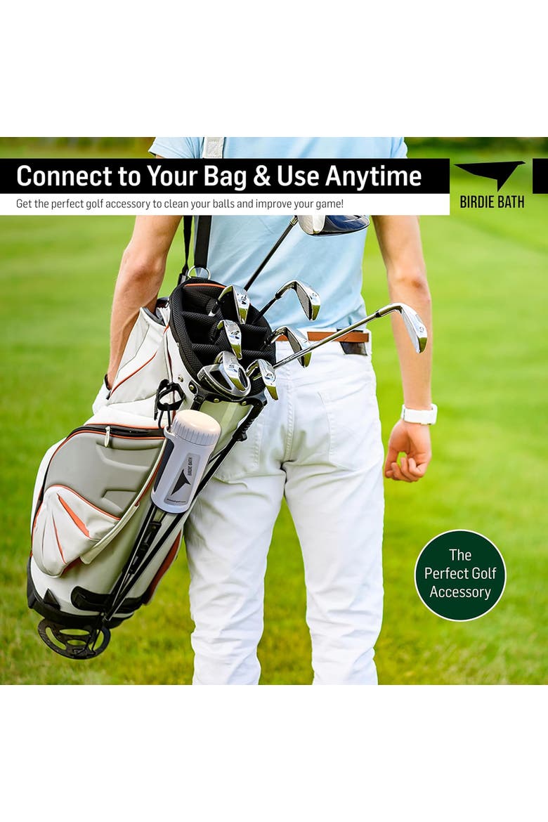 Portable Golf Ball Cleaner, Alternate, color, White