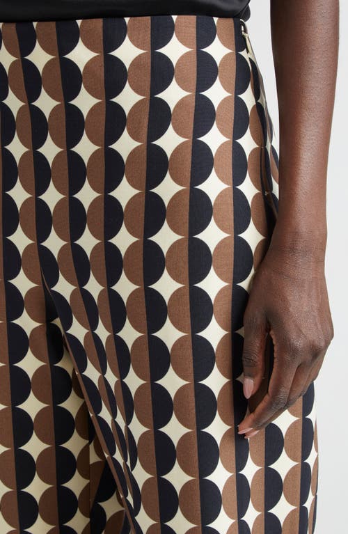 Oscar De La Renta Geo Print Straight Leg Pants