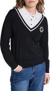 KARL LAGERFELD PARIS Eiffel Tower Twofer Sweater