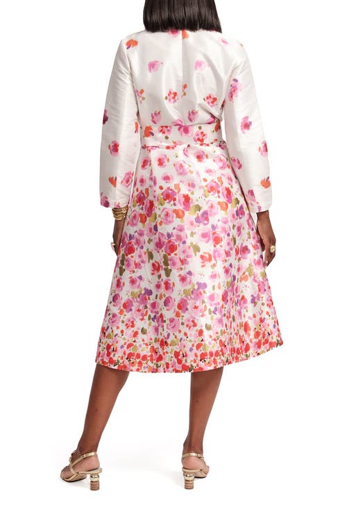 FRANCES VALENTINE FRANCES VALENTINE LUCILLE WRAP DRESS POCKET FULL OF POSIES 