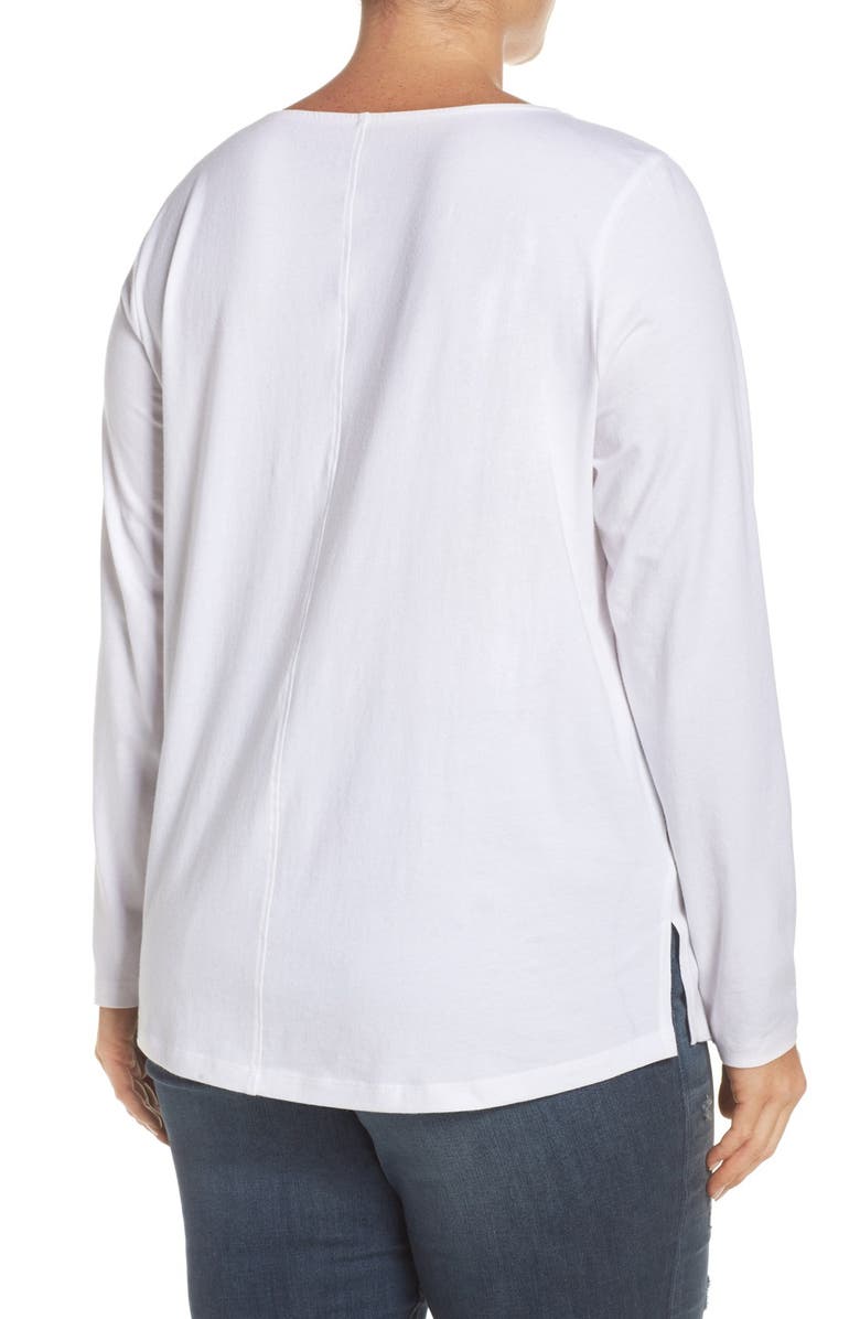 Sejour Ballet Neck Long Sleeve Tee, Alternate, color,