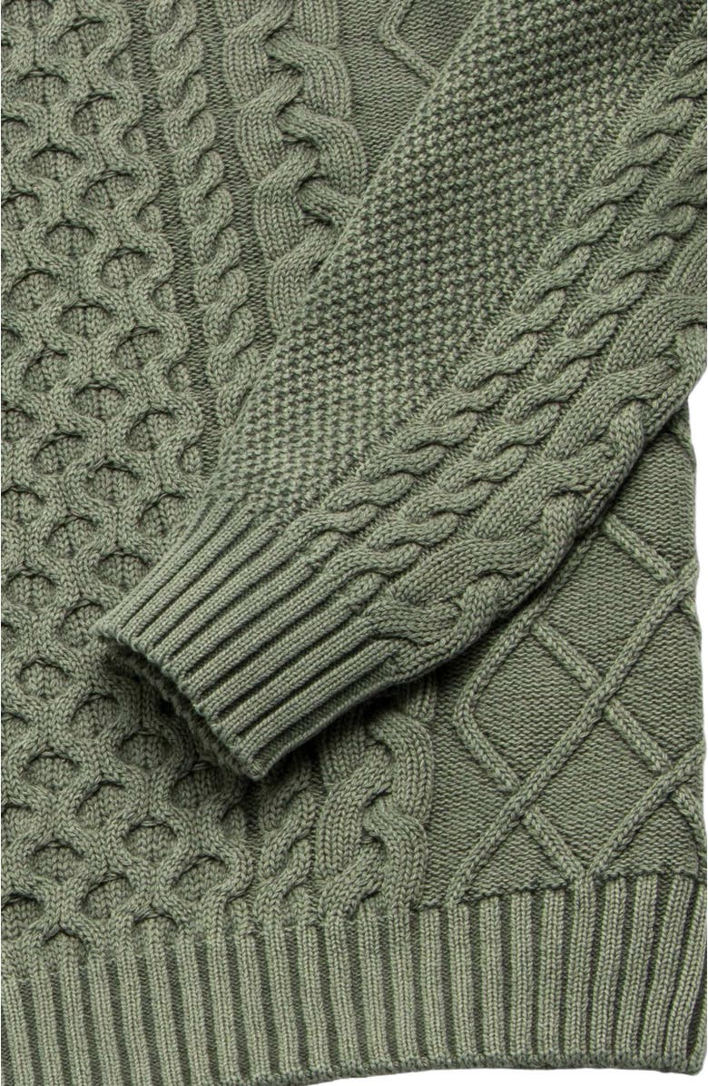 Surfside Supply Co. Eddie Knit Sweater, Alternate, color, Lichen Green