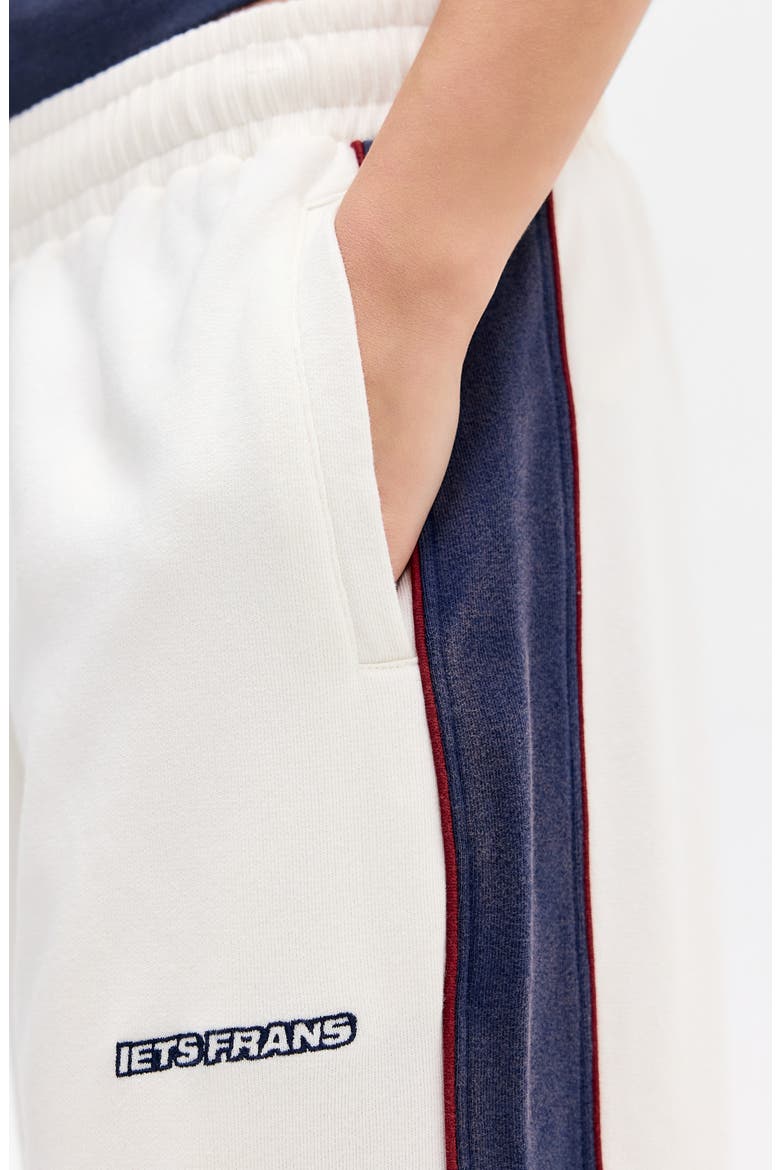 Harri Paneled Baggy Sweatpants, Alternate, color, WHITE
