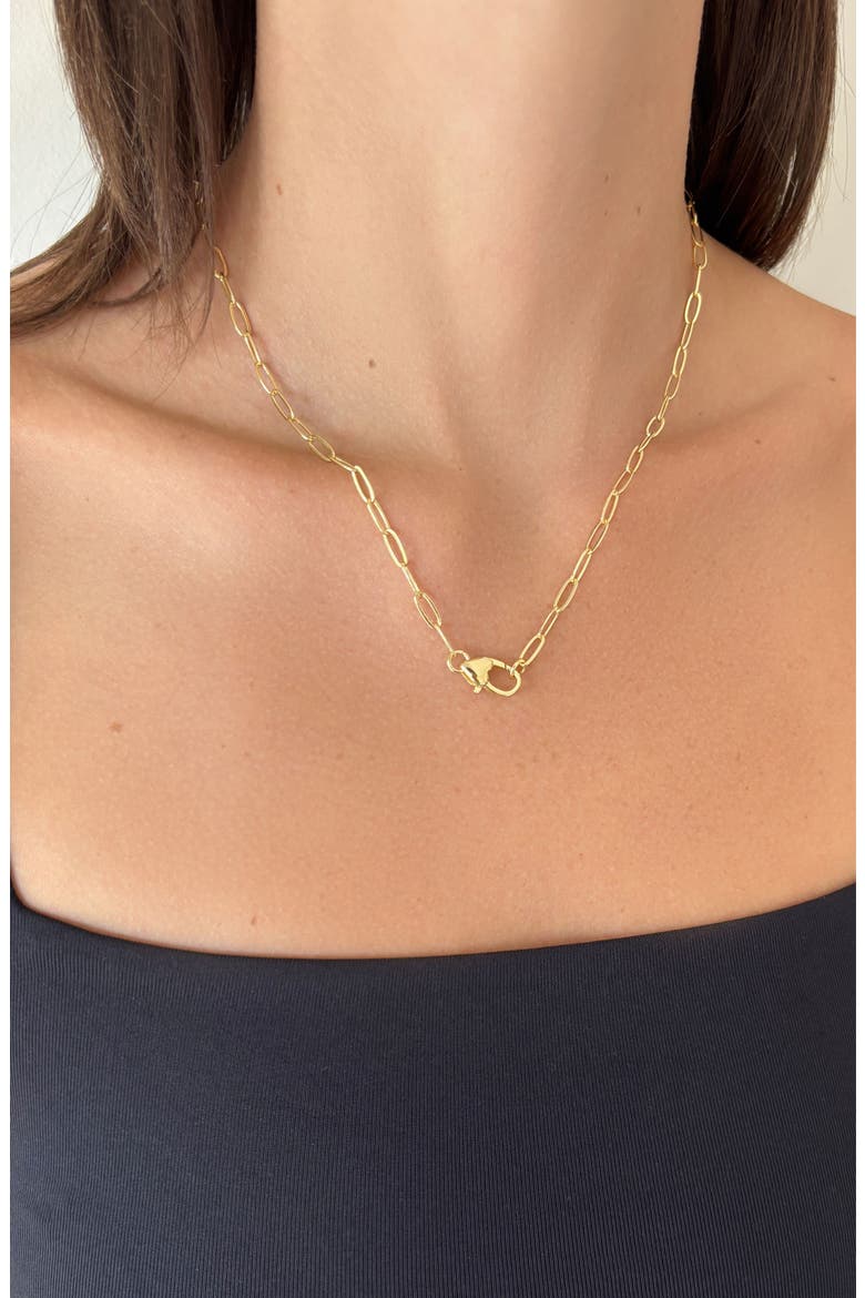 Heart Lock Pendant Necklace, Alternate, color, GOLD