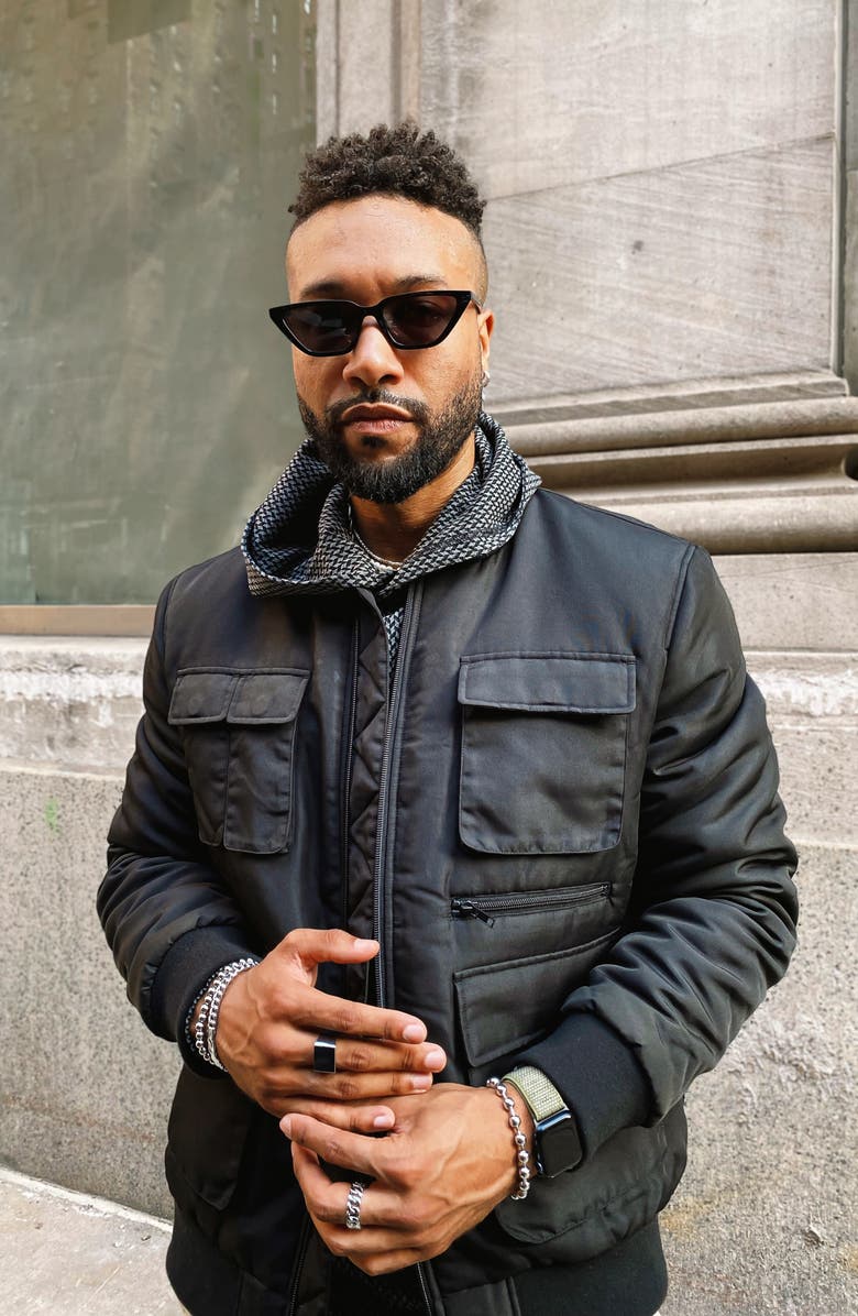 Open Edit Utility Bomber Jacket, Alternate, color, 