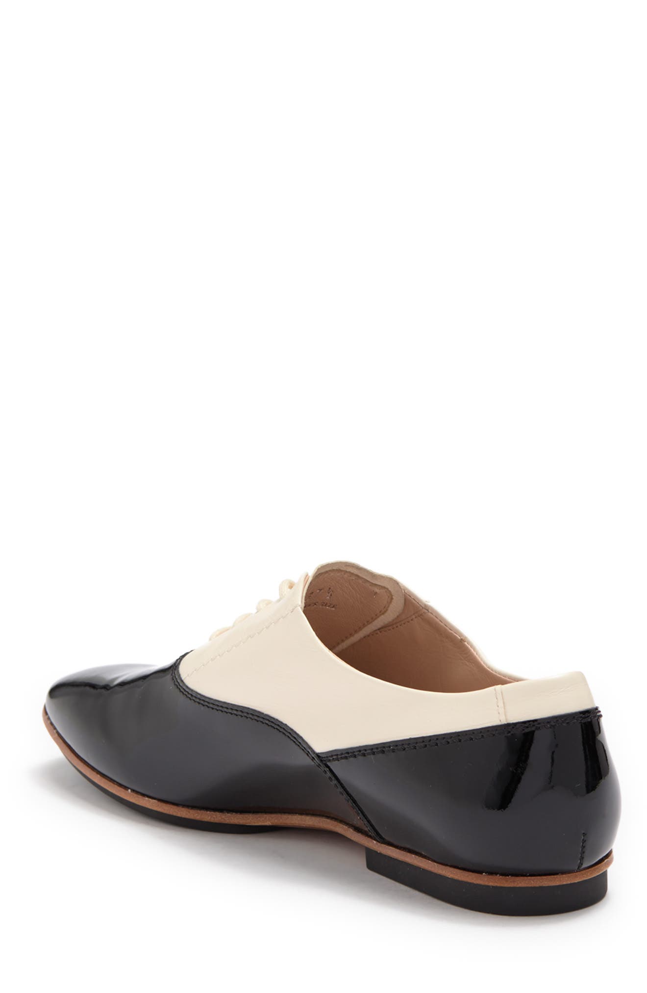 Two-Tone Leather Oxford, Alternate, color, BLACK