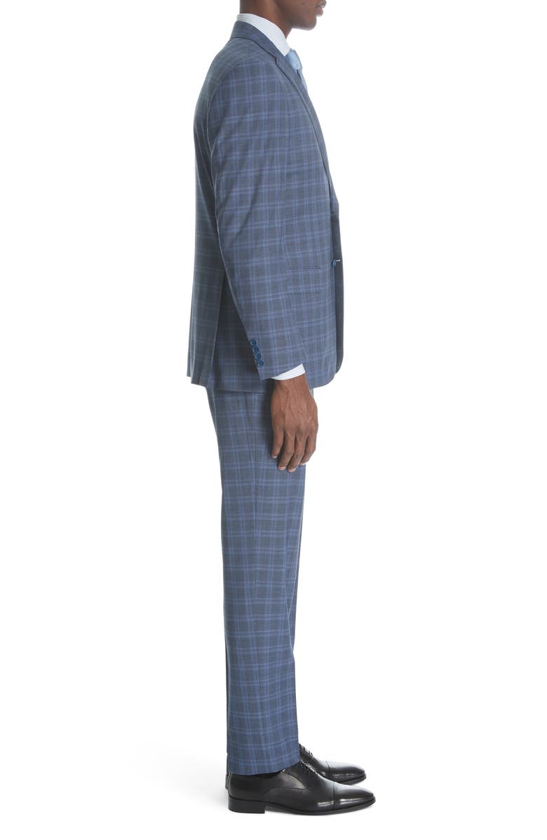 Canali Siena Classic Fit Plaid Wool Suit, Alternate, color, 