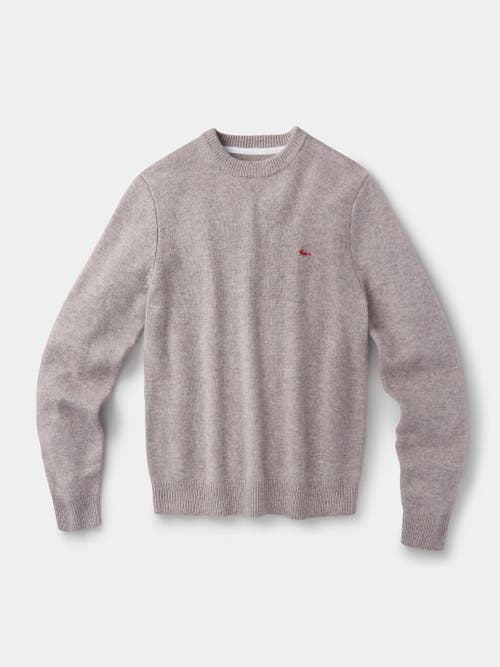 Aubin Phillips Lambswool Crew Neck Sweater In Gray