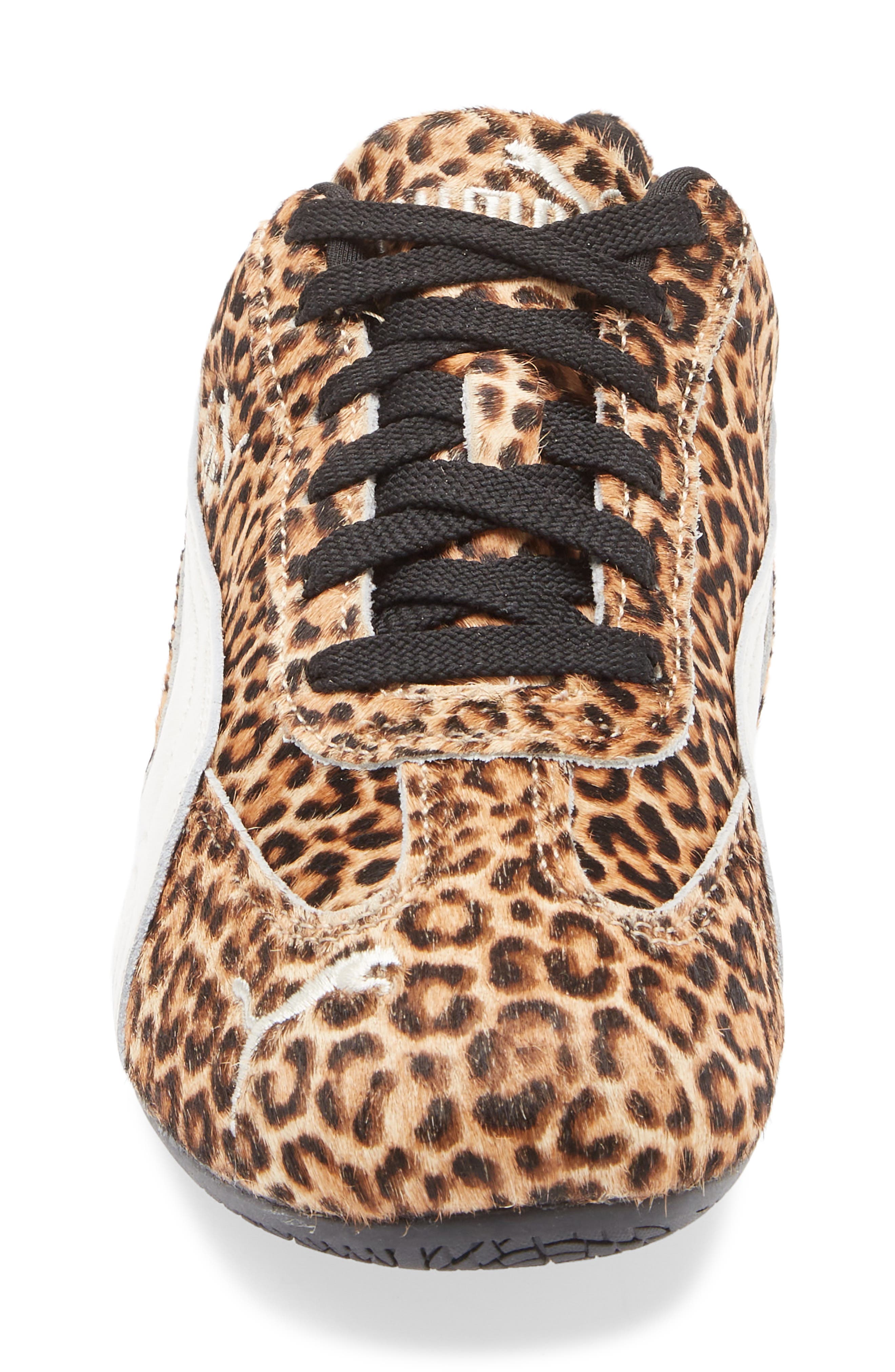 PUMA Speedcat Genuine Calf Hair Sneaker, Alternate, color, Black/ Warm White Calf Hair