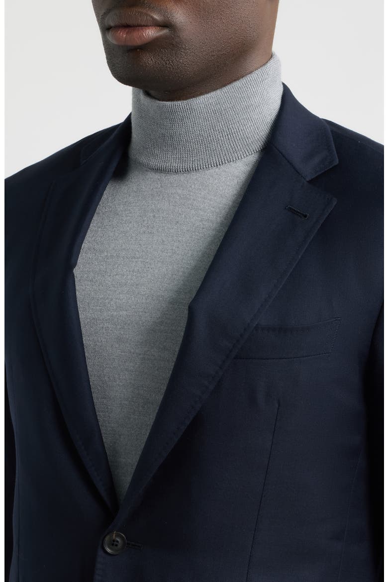 Kei Trim Fit Travel Cashmere Sport Coat, Alternate, color, NAVY