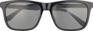 Gucci 57mm Rectangular Sunglasses
