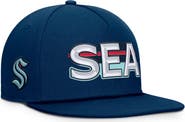 FANATICS Men's Fanatics Deep Sea Blue Seattle Kraken Authentic Pro Rink Team Code Snapback Hat