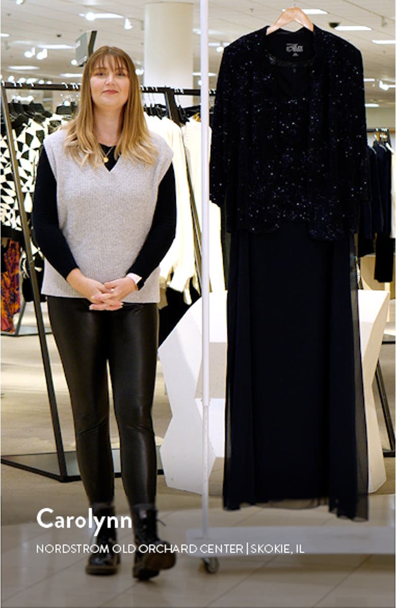 Mock Two-Piece Gown with Jacket, sales video thumbnail