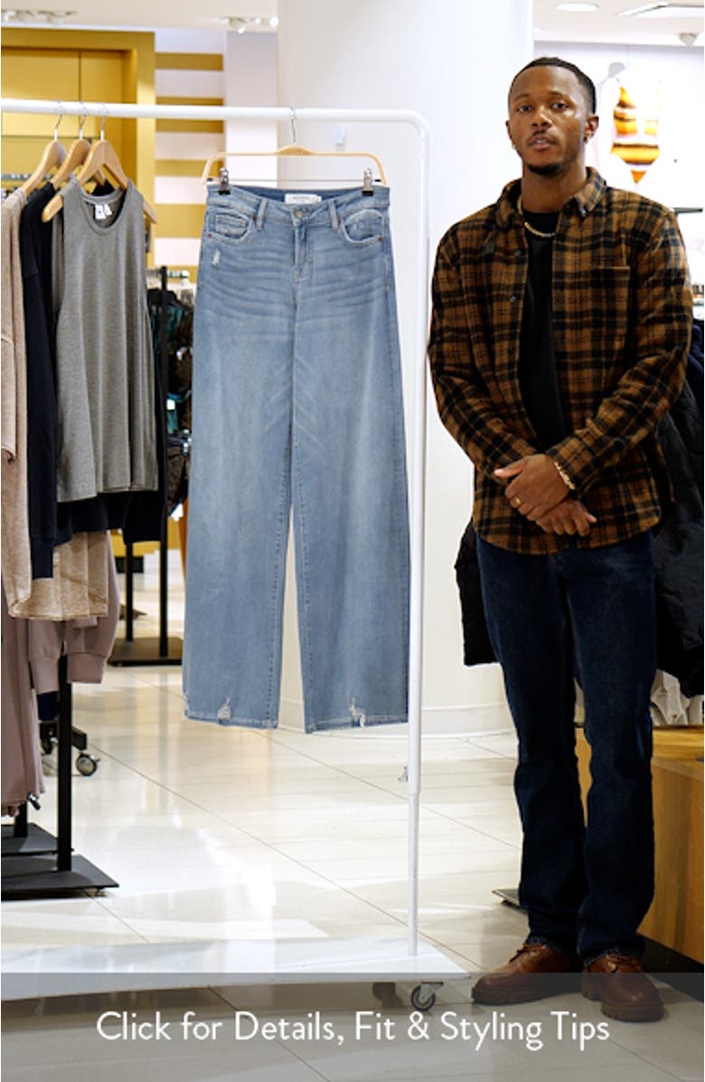 Chewed Hem Super Wide Leg Jeans, sales video thumbnail