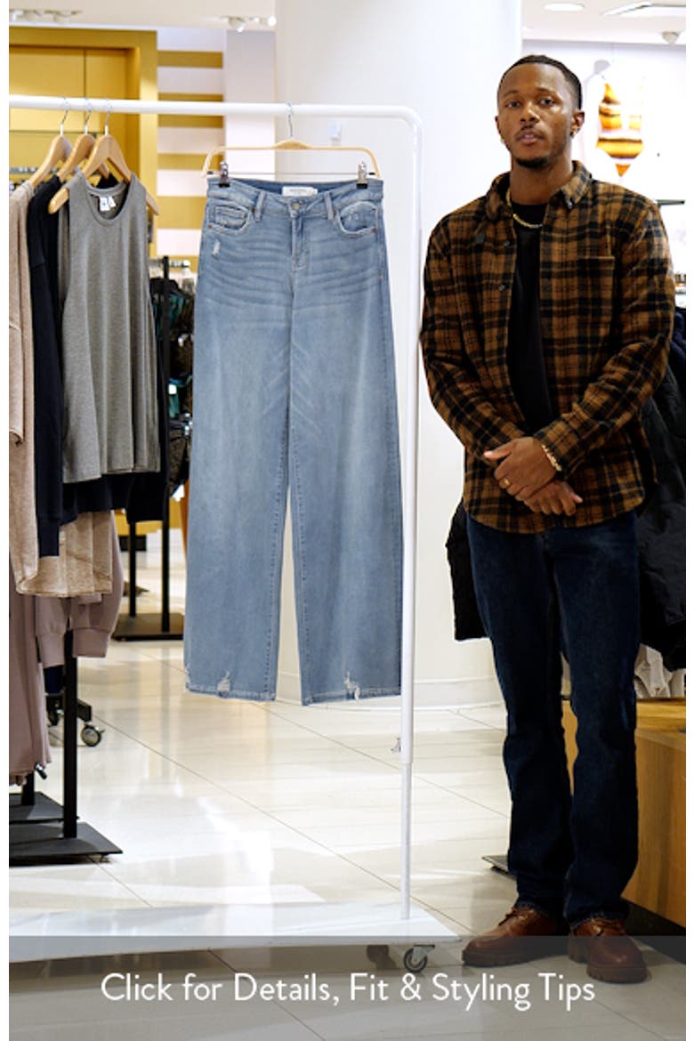 Chewed Hem Super Wide Leg Jeans video