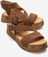 Forever & Always Shoes Lorentis Leather Double Buckle Sandal