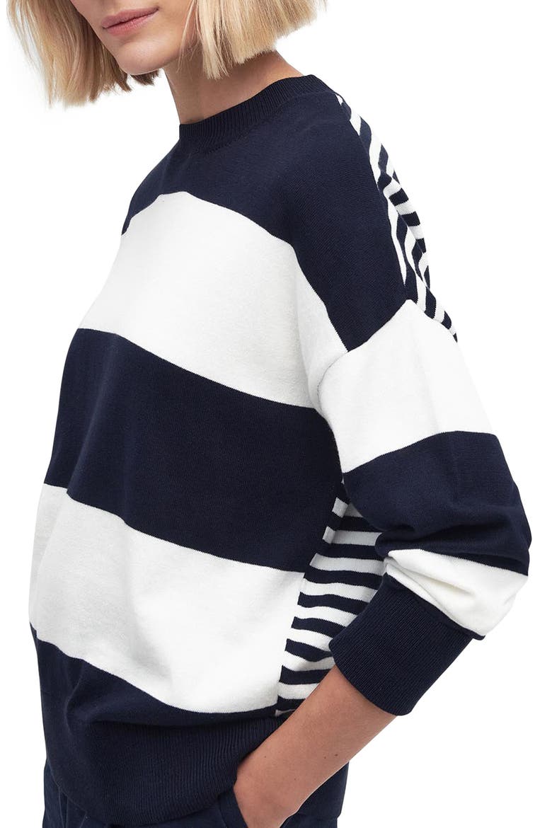 Bradley Stripe Long Sleeve T-Shirt, Alternate, color, NAVY STRIPE