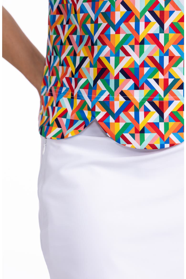 On the Edge Sleeveless Top, Alternate, color, K ALL DAY