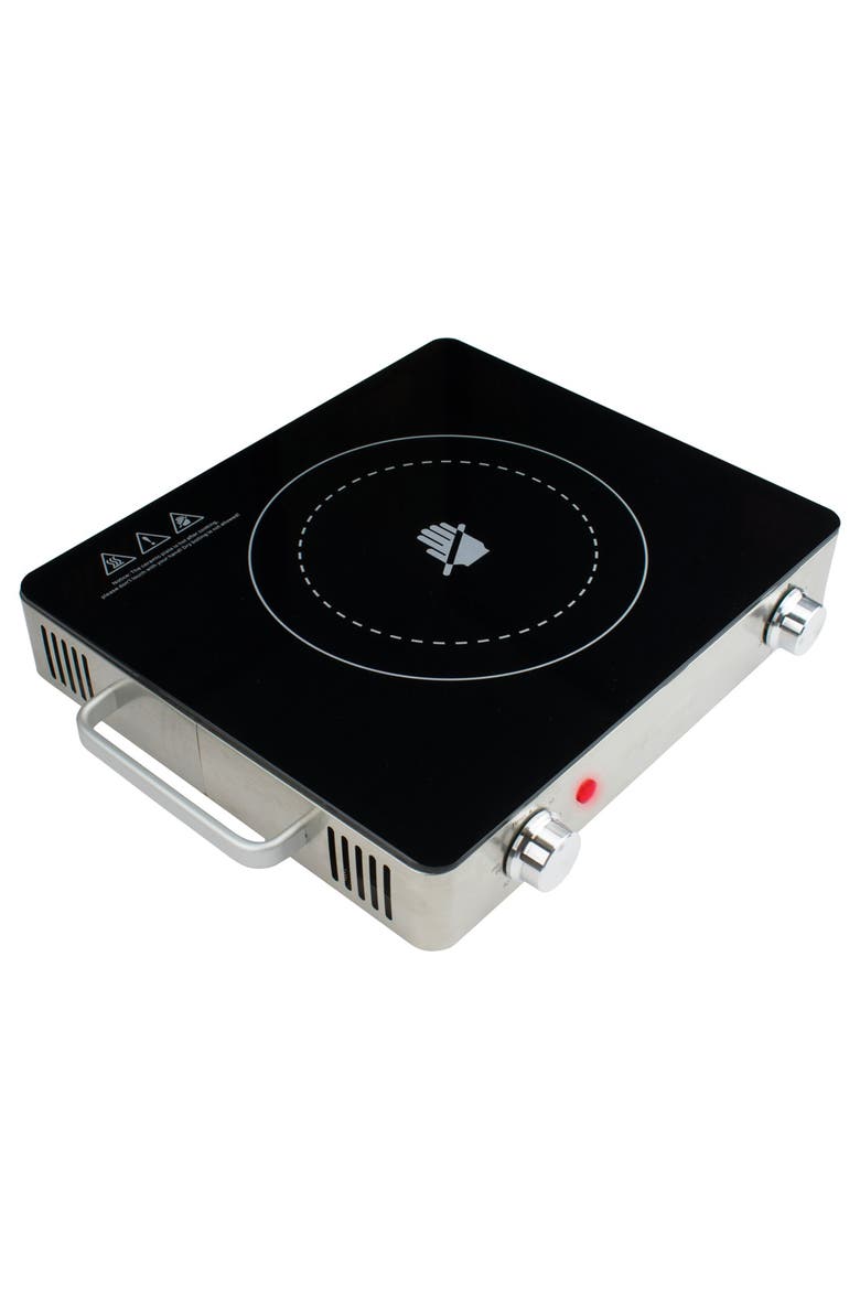 1200w Single Infrared Electric Counter Burner w/Timer, Alternate, color, Black