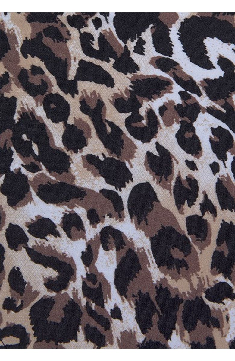 LASCANA Print Mid Rise Bikini Bottom, Alternate, color, Leopard